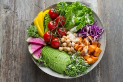 Bunter Linsensalat